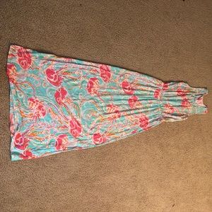 HTF Lilly Pulitzer Jellies Be Jammin Maxi Dress M
